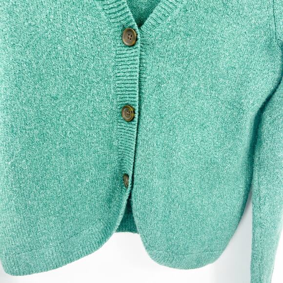 Madewell Womens Haskell Wool Blend Crop Cardigan Sweater Coziest Textured Yarn S - Picture 5 of 9